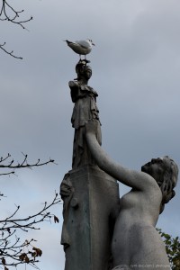 statue chasse mouette Jardin des Tuileries