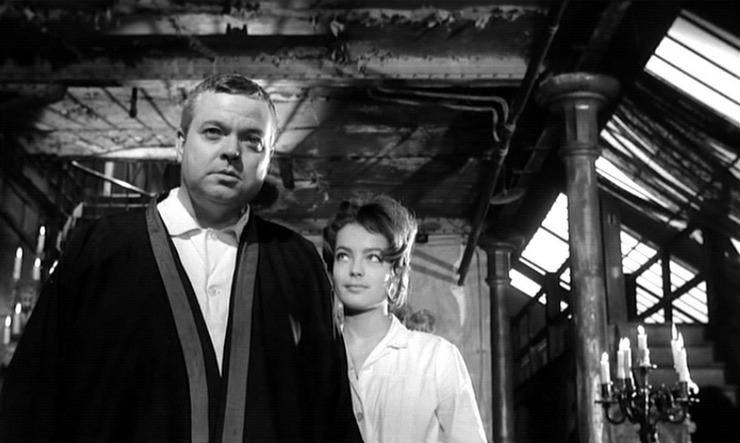 Romy Schneider et Orson Welles