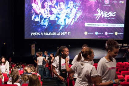 Les joueuses du Cercle Dijon Bourgogne prenait possession du cinéma Cap Vert le temps d'une soirée.